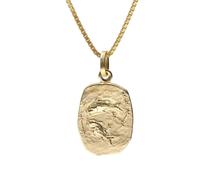 trendor 15382-03 Fische Sternzeichen Gold 333 / 8K mit vergoldeter Silberkette 40 cm