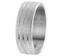 trendor Schmuck Freundschaftsring für Damen und Herren Silber 925 Breite 7 mm 65571