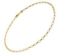 trendor Schmuck Fußkette 925 Silber Vergoldet Anker Fesselkette 68246