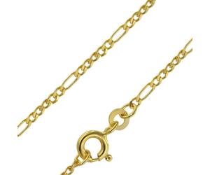 trendor Schmuck Goldkette 333 Gold für Damen und Herren Figaro Diamantiert 71811