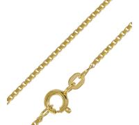 trendor Schmuck Halskette 333 Gold Venezia für Damen und Herren, Breite 1,2 mm 41635