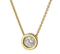 trendor Schmuck Halskette für Damen Gold 333 / 8K Zirkonia Collier 51364