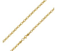 trendor Schmuck Halskette für Frauen Gold auf Edelstahl Erbskette 40 cm 75887