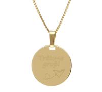 trendor Schmuck Halskette Glücksbringer und Talisman Träume groß Goldfarben 68533