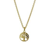trendor Schmuck Halskette Lebensbaum 925 Sterlingsilber Goldplattiert 51359