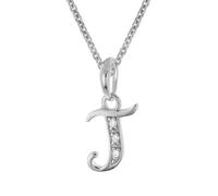trendor Schmuck Halskette Mit Buchstaben J Anhänger 925 Silber Rhodiniert 21240-J