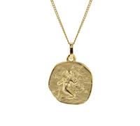 trendor Schmuck Halskette mit Sternzeichen Jungfrau Gold 333/8K Ø 16 mm 41920-09
