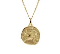 trendor Schmuck Halskette mit Sternzeichen Krebs Gold 333/8K Ø 16 mm 41920-07