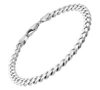trendor Schmuck Herren-Armband 925 Silber Massiv Panzerkette Breite 5,4 mm 21042
