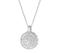 trendor Schmuck Herren-Halskette mit Medaillon 925 Silber 28390