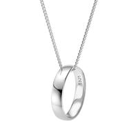 trendor Schmuck Herren-Kette mit Anhänger Silber 925 Freundschaftsring Halskette 159