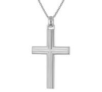 trendor Schmuck Herren-Kette mit Kreuz 925 Silber 28605