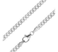 trendor Schmuck Herren-Panzerkette 925 Silber Halskette 4,1 mm breit 15258