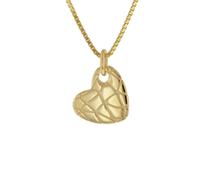 trendor Schmuck Herz-Anhänger Gold 333 / 8K mit vergoldeter Silber-Halskette 41130