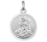 trendor Schmuck Kinder-Anhänger Erzengel Michael 925 Silber Rhodiniert ? 16 mm 21645
