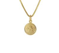 trendor 41201 Kinder-Anhänger Gold 333 Schutzengel mit vergoldeter Silberkette 40 cm