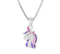 trendor Schmuck Kinder-Halskette Einhorn Silber 925 Collier 41696