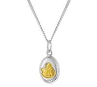 trendor Schmuck Kinder-Halskette Mit Amor Engel-Anhänger 925 Silber 28600