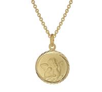 trendor Schmuck Kinder-Halskette mit Schutzengel Anhänger Gold auf Silber 39030