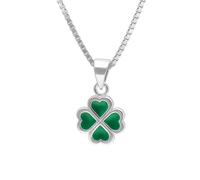 trendor Schmuck Kinder-Halskette Silber 925 Collier mit Glücksbringer 41685