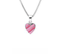 trendor Schmuck Kinder-Halskette Silber 925 Collier mit Herz-Anhänger 41676