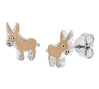 trendor Schmuck Kinder-Ohrringe 925 Silber Ohrstecker Esel 21096