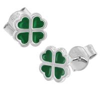 trendor Schmuck Kinder-Ohrringe Kleeblatt Silber 925 41650