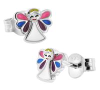 trendor Schmuck Kinder-Ohrringe Silber 925 Schutzengel Ohrstecker 41659