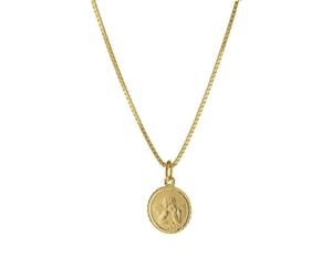 trendor Schmuck Kinder Schutzengel Anhänger Gold 585 mit goldplattierter Kette 75214