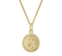 trendor 28468-09 Kinder Sternzeichen Jungfrau Gold 333 mit vergoldeter Kette 45 cm
