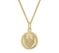 trendor Schmuck Kinder Sternzeichen Krebs Gold 333 mit vergoldeter Kette 28468-07