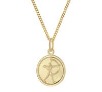trendor 28468-12 Kinder Sternzeichen Schütze Gold 333 mit vergoldeter Kette 45 cm