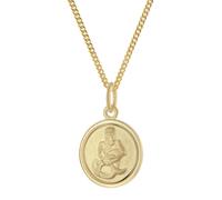 trendor Schmuck Kinder Sternzeichen Wassermann Gold 333 mit vergoldeter Kette 28468