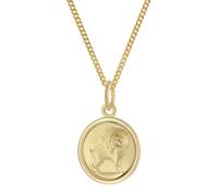 trendor 28468-04 Kinder Sternzeichen Widder Gold 333 mit vergoldeter Kette 40 cm