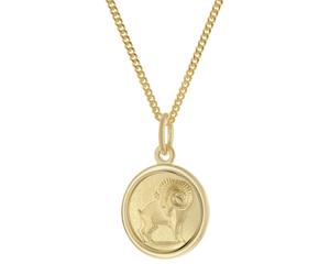 trendor Schmuck Kinder Sternzeichen Widder Gold 333 mit vergoldeter Kette 28468-04