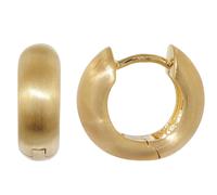 trendor Schmuck Kleine Creolen 925 Silber vergoldet Klappcreolen ? 13,5 mm 21703