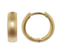 trendor Schmuck Kleine Creolen 925 Silber vergoldet Klappcreolen ? 14 mm 21705
