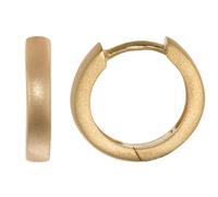 trendor Schmuck Kleine Creolen 925 Silber vergoldet Ohrringe ? 12,5 mm 21704
