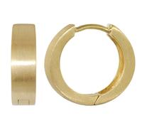 trendor Schmuck Kleine Creolen 925 Silber vergoldet Ohrringe ? 14,5 mm 21702