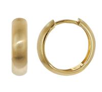 trendor Schmuck Kleine Creolen 925 Silber vergoldet Ohrringe ? 14,5 mm 21707