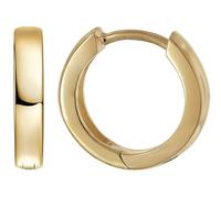 trendor Schmuck Kleine Creolen 925 Silber Vergoldet Poliert Ohrringe ? 12,5 mm 21738