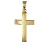 trendor Schmuck 08610 Kreuz Anhänger für Damen und Herren 585 Gold 21 mm