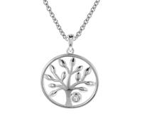 trendor Schmuck Lebensbaum Anhänger mit Halskette in Damenlänge Silber 925 08818