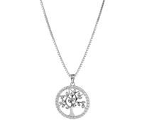 trendor 08544 Lebensbaum Anhänger mit Venezianer Kette 925 Silber 40 cm