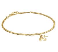 trendor Schmuck Mädchen-Armband Glaube, Liebe, Hoffnung 925 Silber Vergoldet 21621