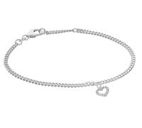 trendor Schmuck Mädchen-Armband mit Herz 925 Silber Rhodiniert 21627