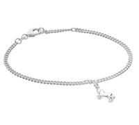 trendor Schmuck Mädchen-Armband mit Pferd 925 Silber Rhodiniert Panzerband 21583