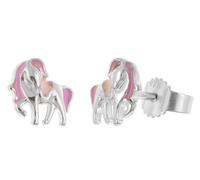 trendor Schmuck Mädchen-Ohrringe Silber 925 Pferde-Ohrstecker 28501
