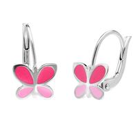 trendor Schmuck Mädchen-Ohrringe Silber 925 Schmetterling 41595