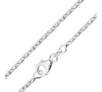 trendor Schmuck Männer Halskette 925 Silber Diamantierte Ankerkette 1,75 mm 28806